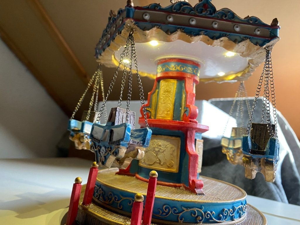 Efteling Zweefmolen -Kleine Zweefmolen - Met Doos & Werkend, Verzamelen, Efteling, Info@efteling.com, Ophalen of Verzenden, Beeldje of Poppetje