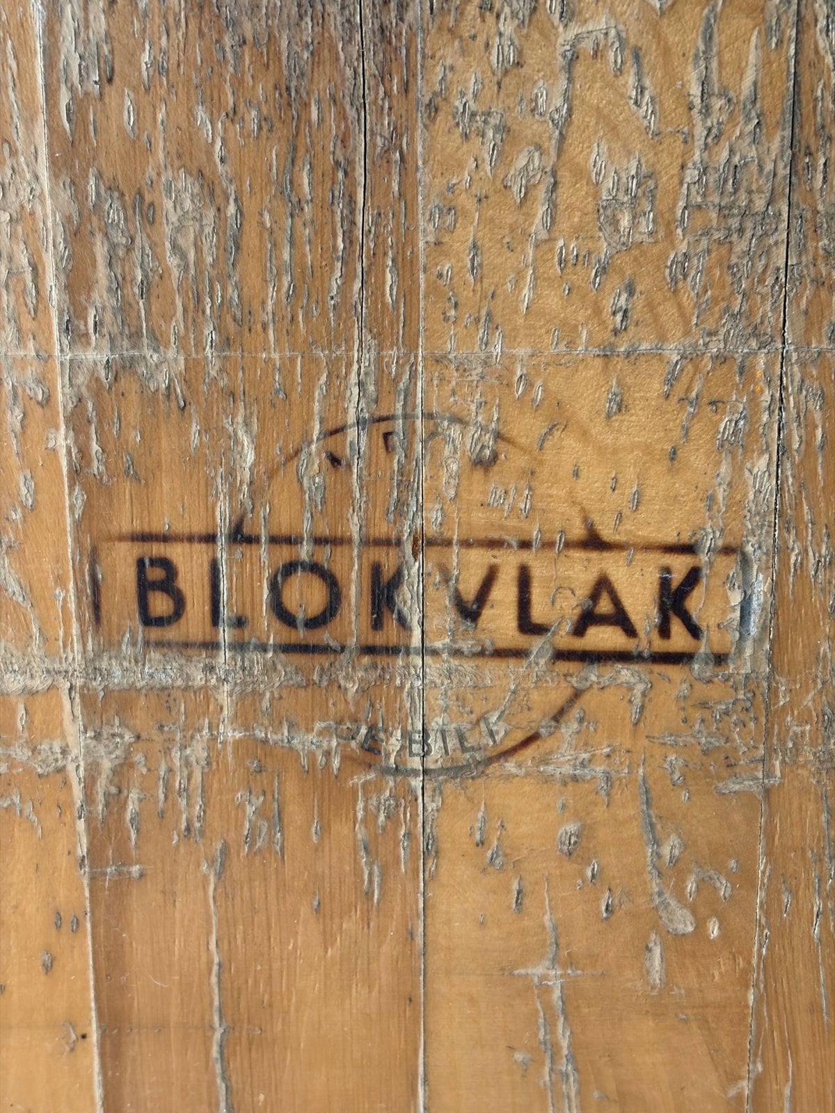 Antieke Blokvlak Slagersblok - Robuust en Authentiek, Ophalen