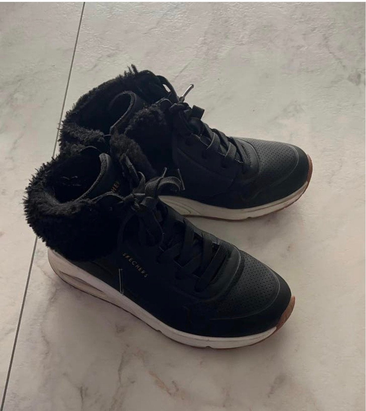 Skechers Uno-Fall Air Meisjes Sneakers-Zwart maat 34 z.g.a.n, Ophalen of Verzenden, Zo goed als nieuw, Meisje, Schoenen