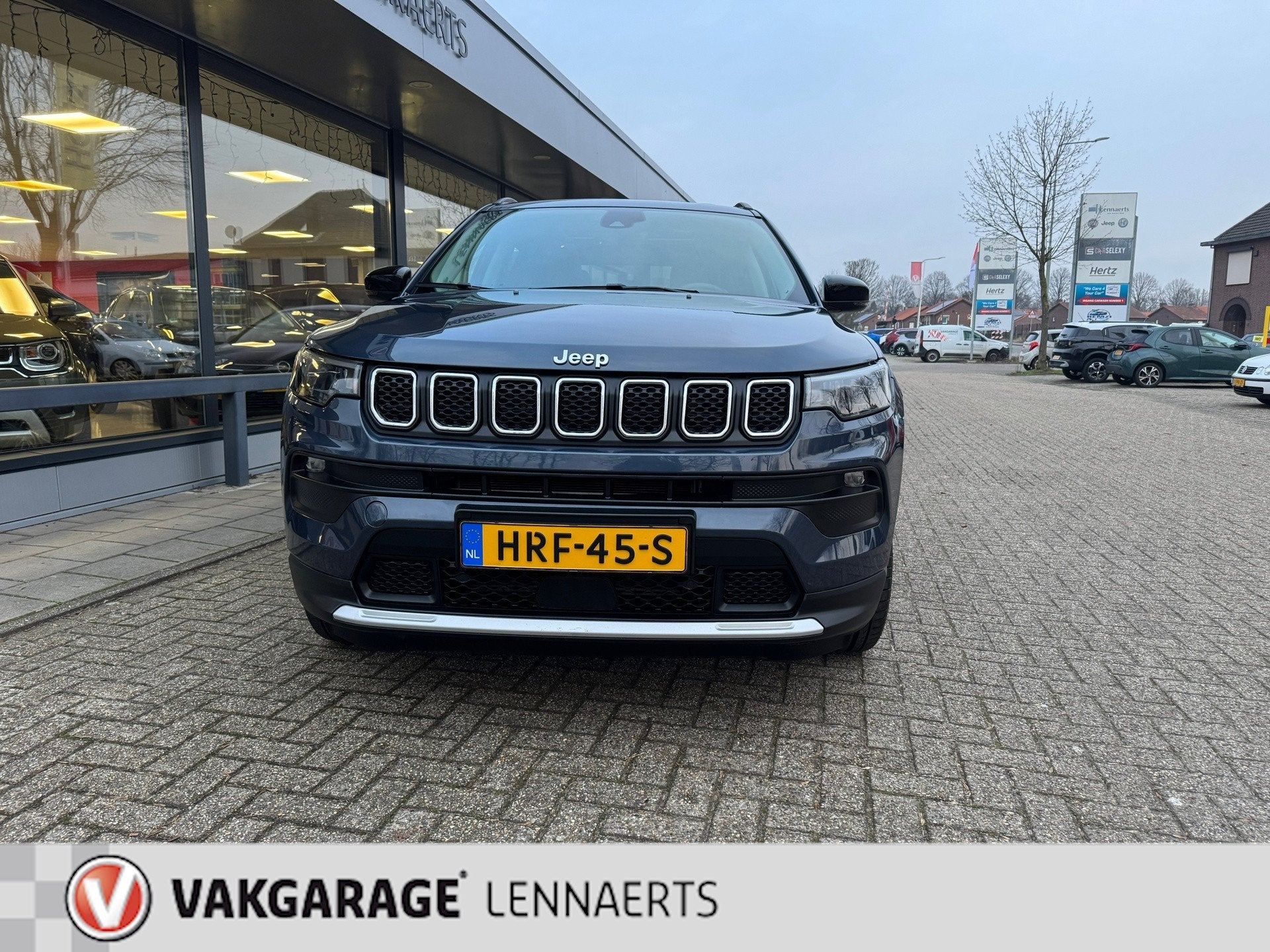 Jeep COMPASS 4xe 190 Plug-in Hybrid Electric Limited, Rijkla, Auto's, Automaat, Blauw, Leder en Stof, Bedrijf