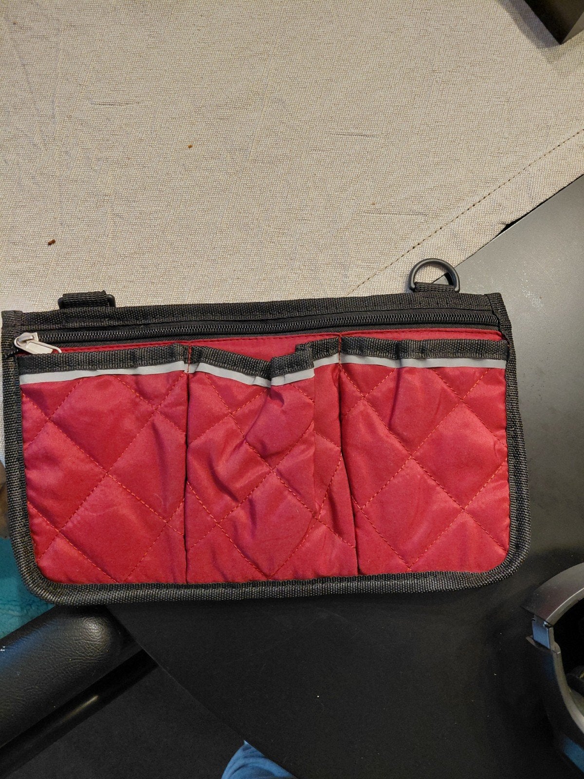 Rode gequilte organizer, Ophalen, Gebruikt, Rood, Overige typen
