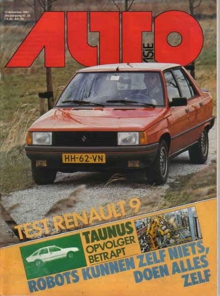 Autovisie 25 1981 : Renault 9 GTS - Ford Sierra - Corvette, Ophalen of Verzenden, Gelezen, Algemeen