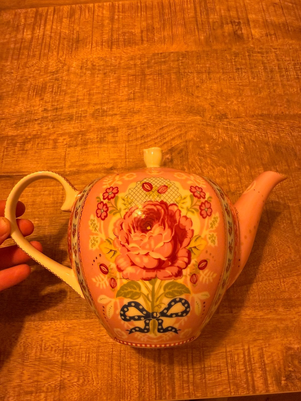 Pip Studio ‘Floral’ roze theepot, Overige typen, Ophalen of Verzenden, Zo goed als nieuw, Overige stijlen