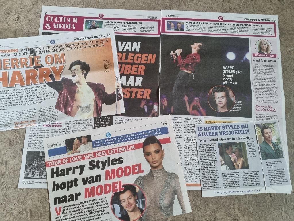 Artikelen Harry Styles (2023-2025), Ophalen of Verzenden, 1980 tot heden, Knipsel(s)