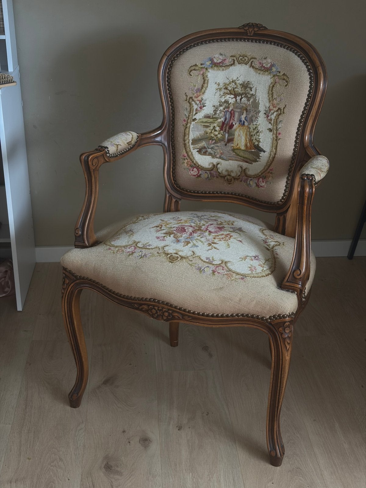 Fauteuil Lodewijk XV stijl, zo goed als nieuw, Ophalen