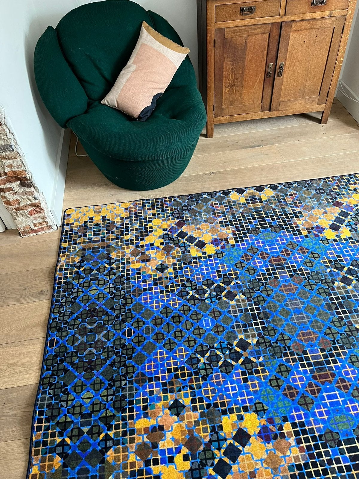 Splinternieuw vloerkleed Triangel 200 x 300 cm, Ophalen of Verzenden, 200 cm of meer, Rechthoekig, Geel