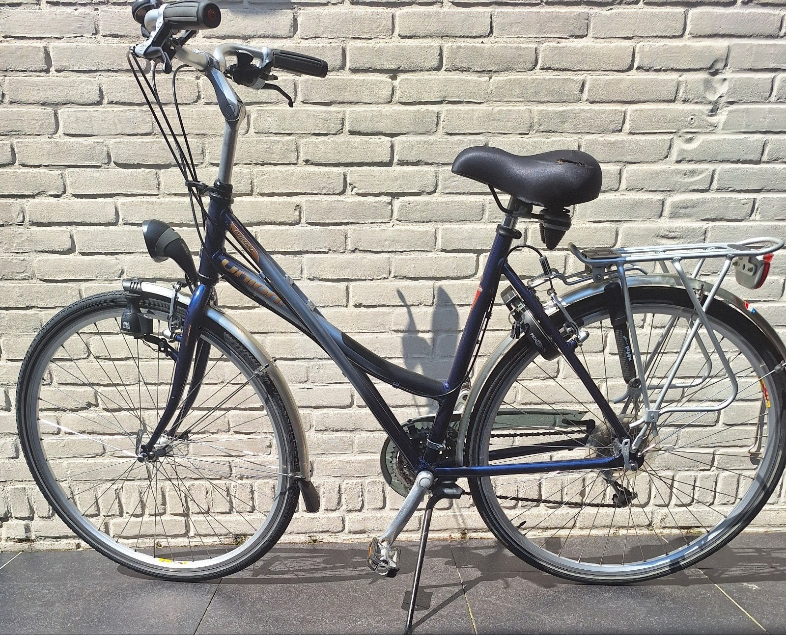 Union damesfiets, Fietsen en Brommers, Fietsen | Dames | Damesfietsen, Velgrem, Zo goed als nieuw, 50 tot 53 cm, Ophalen