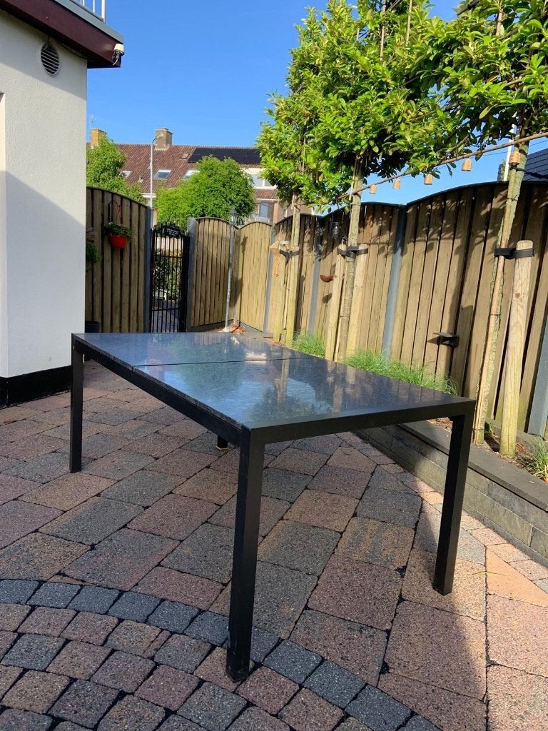 Tuintafel, Tuin en Terras, Tuintafels, Ophalen, Gebruikt, Rechthoekig, Aluminium