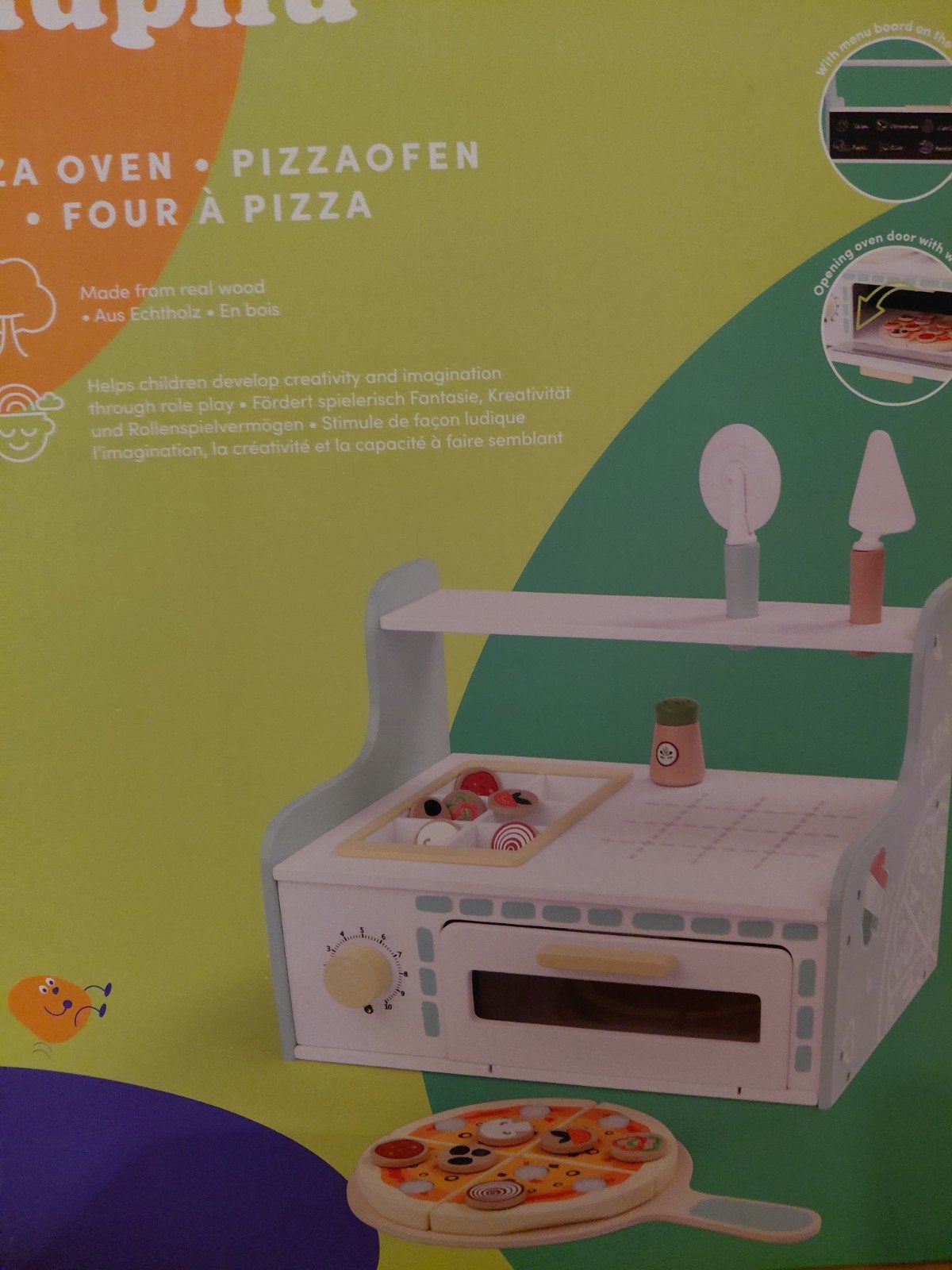 Nieuwe houten pizza oven speelset voor kinderen, Kinderen en Baby's, Ophalen of Verzenden, Nieuw, Jongen of Meisje