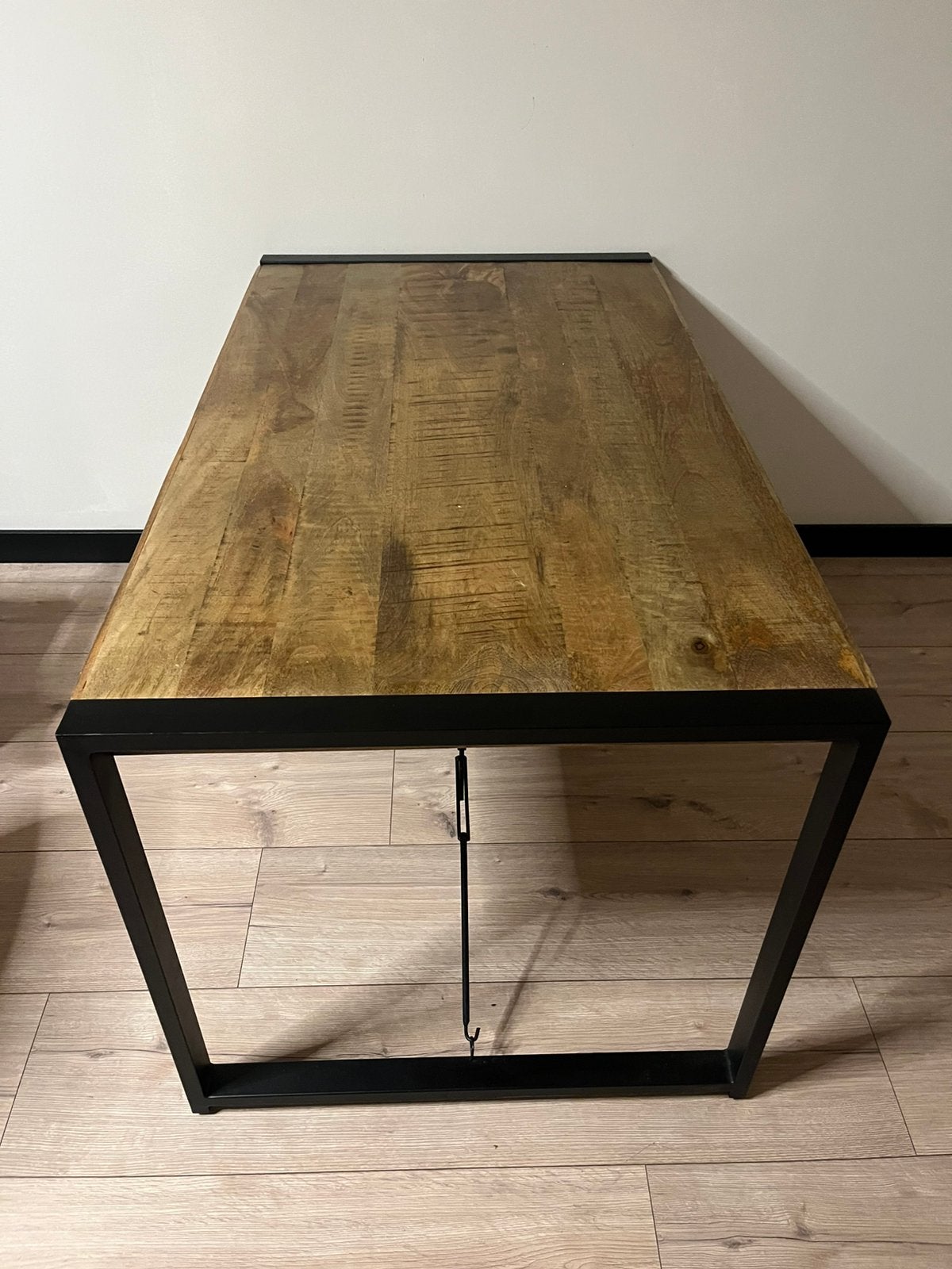 Stevige tafel hout, Ophalen of Verzenden, Zo goed als nieuw, Rechthoekig, 100 tot 150 cm