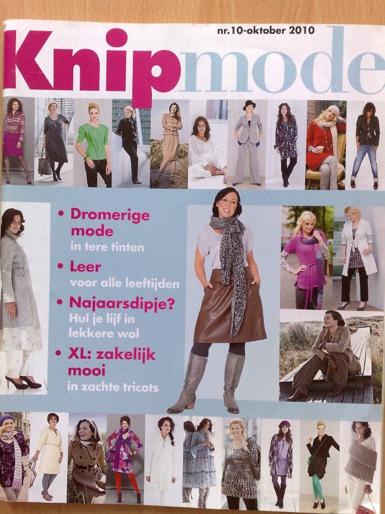 Knipmode oktober nr. 10 / 2010, Verzenden, Zo goed als nieuw, Vrouw, Knipmode