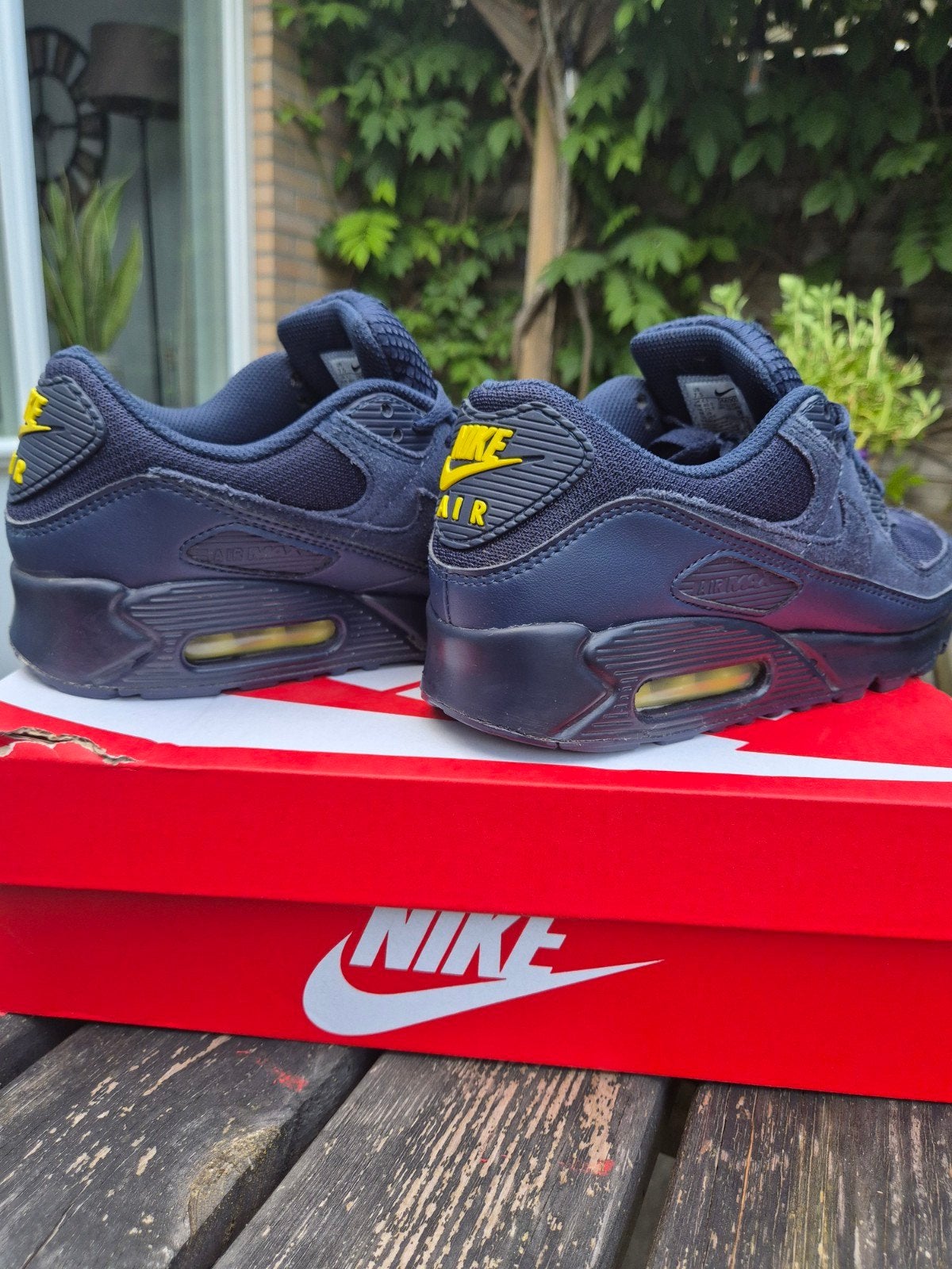 Nike Air Max 90 Obsidian Lightning Blue (mt 40.5), Ophalen, Zo goed als nieuw, Blauw