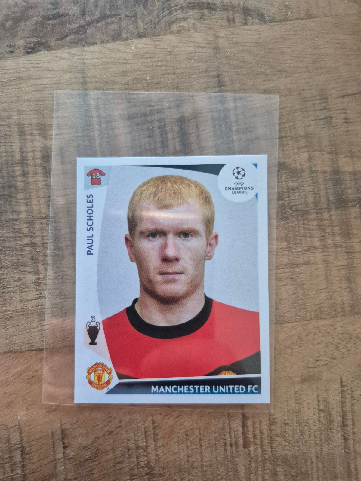Panini Paul Scholes 2009/2010, Ophalen of Verzenden, Nieuw, Plaatje