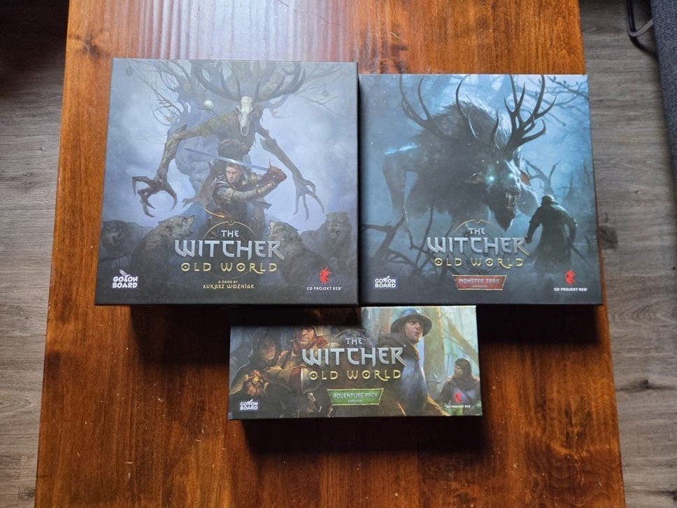 The Witcher Old World Bordspel + Uitbreidingen, Een of twee spelers, Ophalen, Zo goed als nieuw, Go On Board, CD Projekt Red