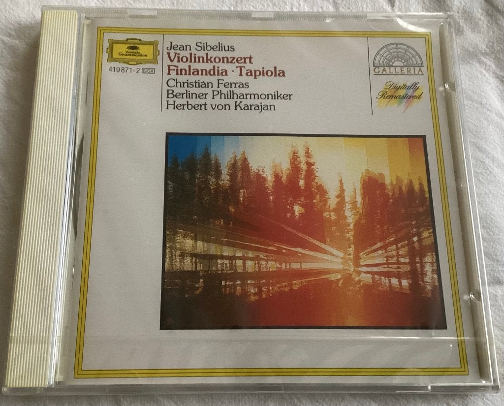 Sibelius Ferras Von Karajan Finlandia Tapiola CD, Gebruikt, Ophalen of Verzenden, Romantiek, Orkest of Ballet