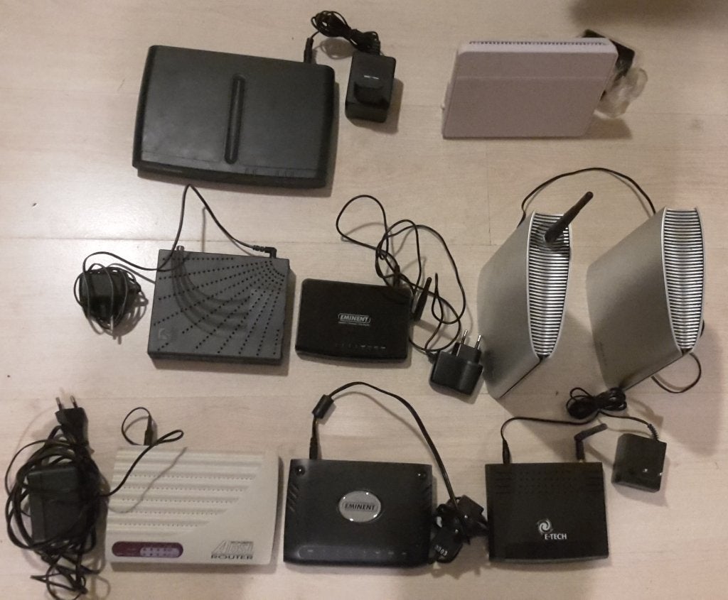 Partij Internet Modem , Router en Wireless, diverse soorten, Computers en Software, Ophalen, Gebruikt