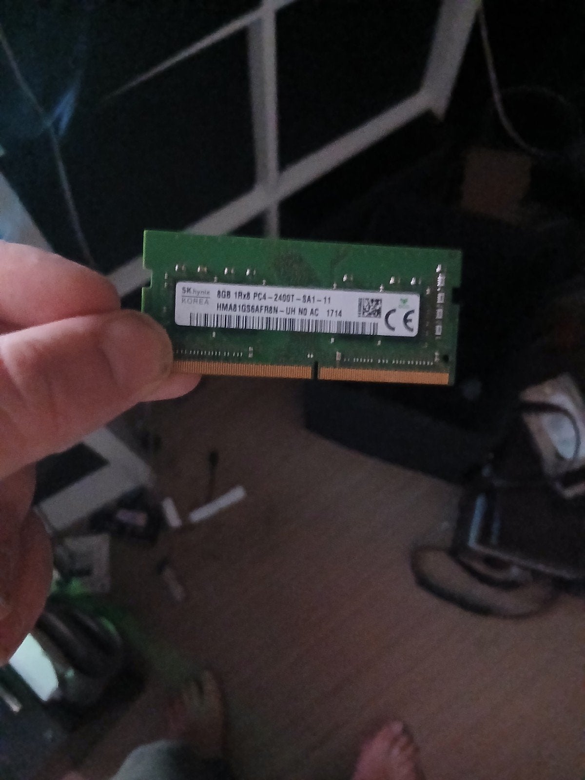 SK Hynix 8GB DDR4 RAM PC4-2400T Laptop Geheugen, Computers en Software, RAM geheugen, Gebruikt, DDR4, 8 GB, Ophalen of Verzenden