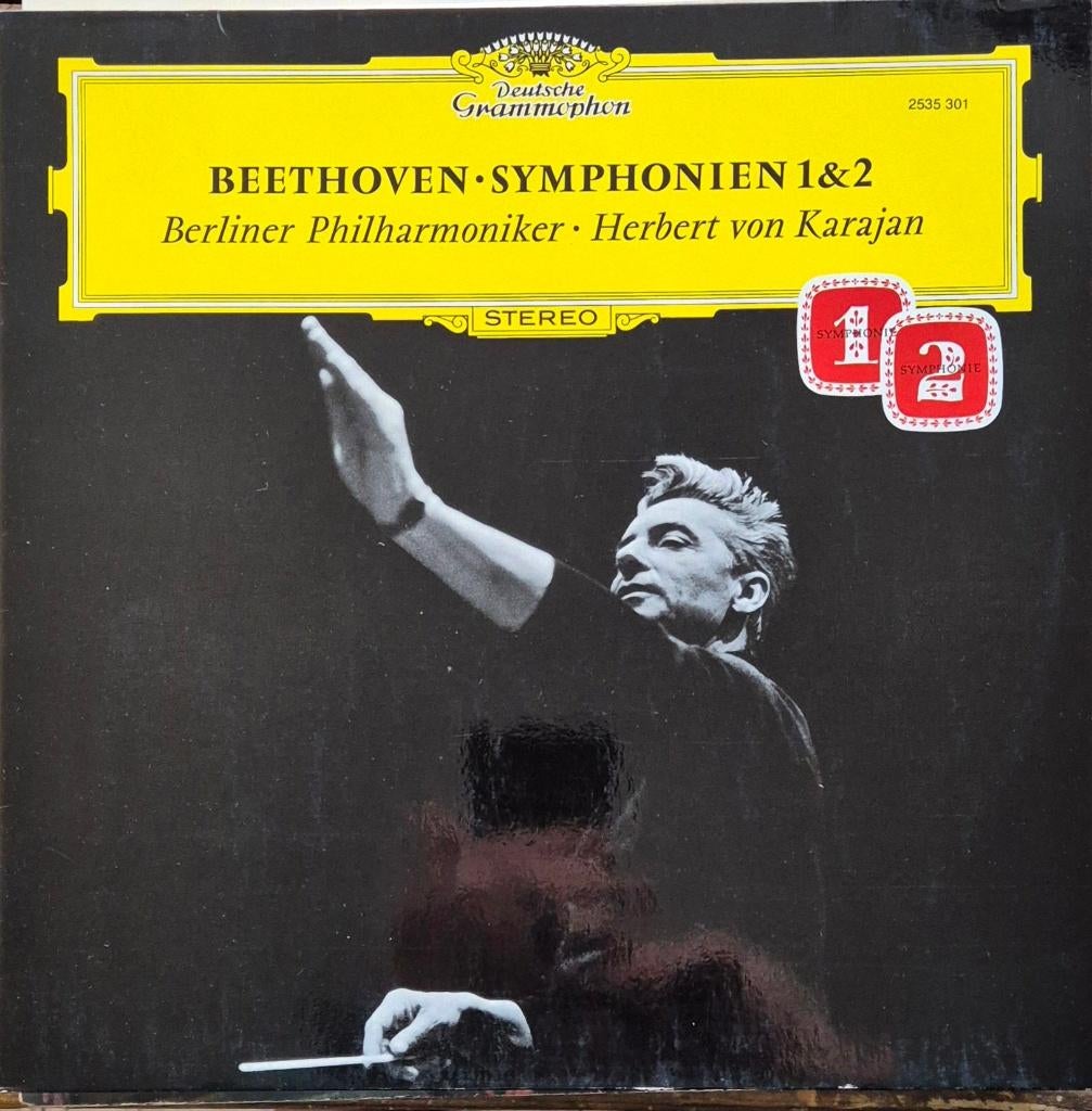 Ludwig van Beethoven - Symphonien 1 & 2 #l094#4V, Gebruikt, Opera of Operette, Ophalen of Verzenden, 12 inch