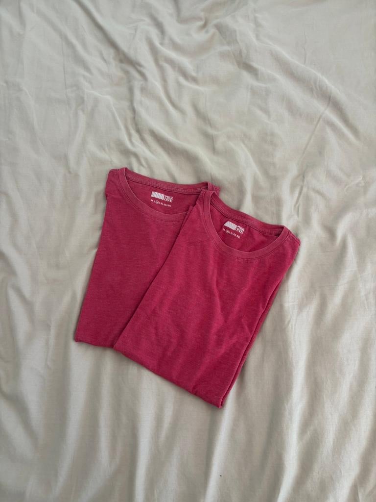 Pier One t-shirts rood, Kleding | Heren, Maat 48/50 (M), Pier One, Ophalen of Verzenden, Zo goed als nieuw