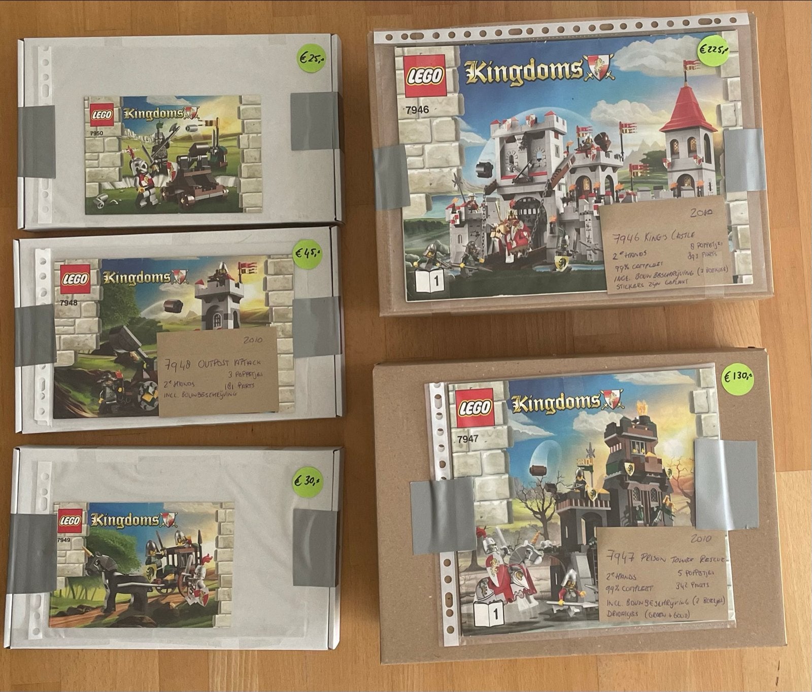Lego Castle Kingdoms 7946, 7947, 7948, 7949, 7950 compleet, Kinderen en Baby's, Speelgoed | Duplo en Lego, Ophalen, Gebruikt, Lego
