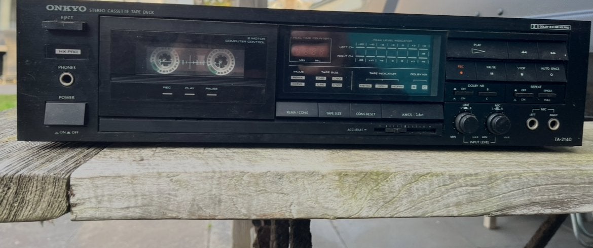Onkyo Cassettedeck TA-2140 - Vintage Stereo Cassette Deck, Ophalen, Enkel, Overige merken, Tiptoetsen