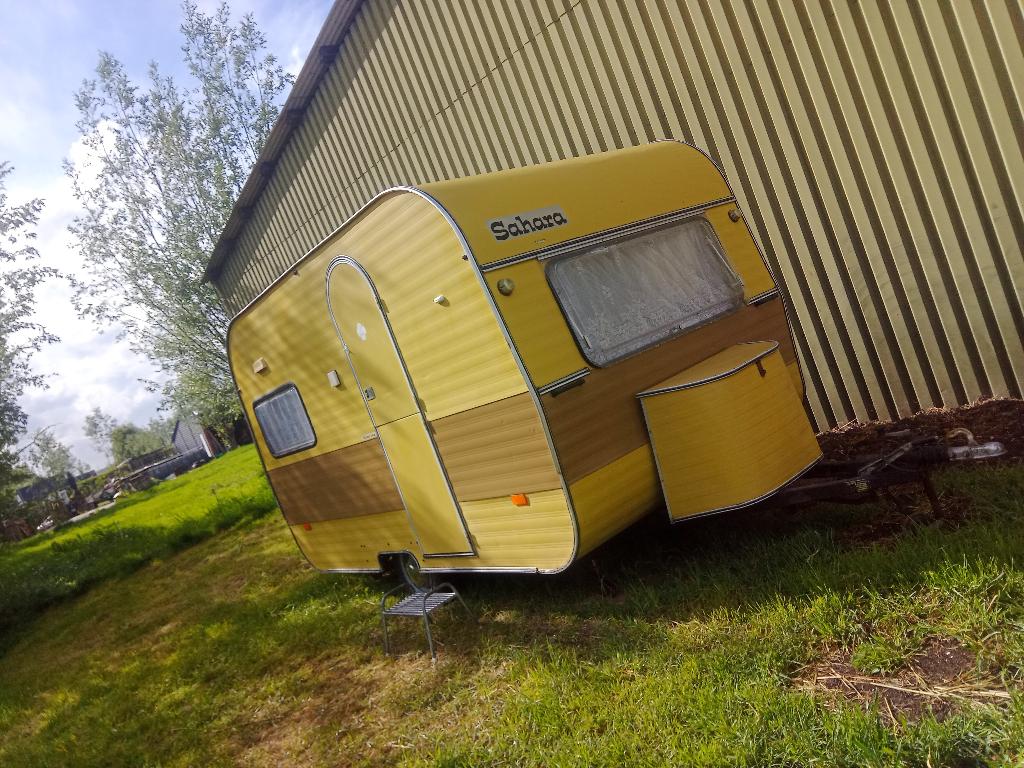 Unieke Meibro Sahara 350SL, opgeknapt, met luifel en tent, Overige merken, Rondzit, Dwarsbed, Luifel