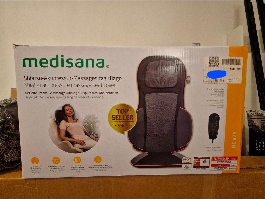 Medisana Shiatsu Acupressuur Massage Zitkussen MC 825, Ophalen of Verzenden, Zo goed als nieuw, Massagestoel of Kussen