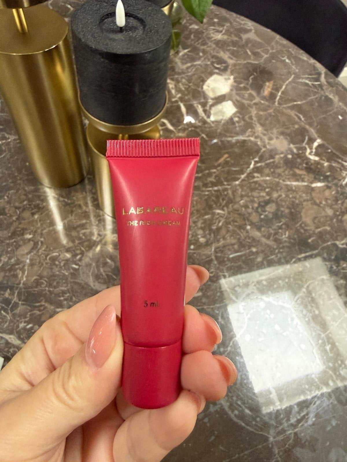 LABAREAU The Rich Cream - Anti-aging crème (2x 5ml), Ophalen of Verzenden, Nieuw, Gehele gezicht, Verzorging