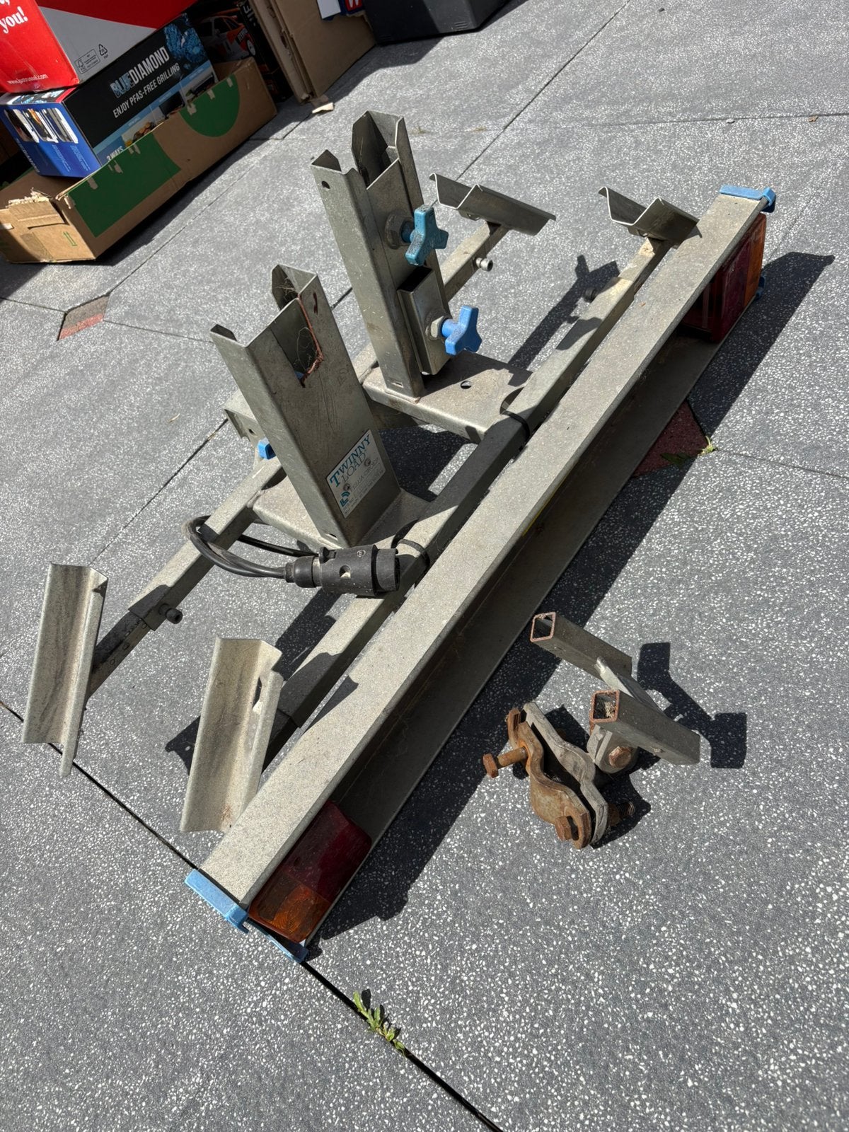 Fietsen drager Twinny load, Ophalen, Gebruikt, Brede banden, 2 fietsen