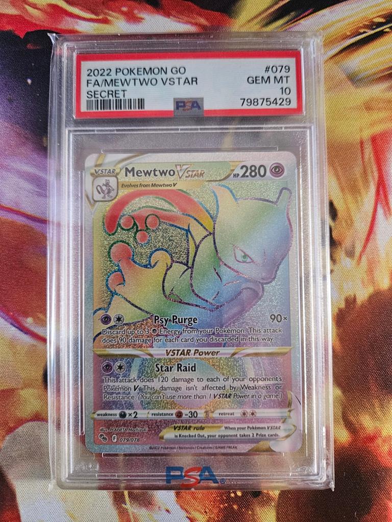 Pokemon Go mewto rainbow psa 10, Verzenden, Nieuw
