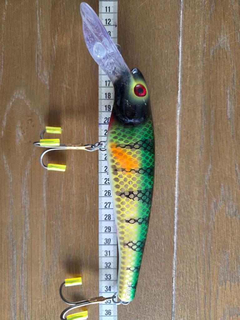 Musky Mania Ernie 9inch Perch, Watersport en Boten, Hengelsport | Roofvissen, Ophalen of Verzenden, Zo goed als nieuw, Overige typen