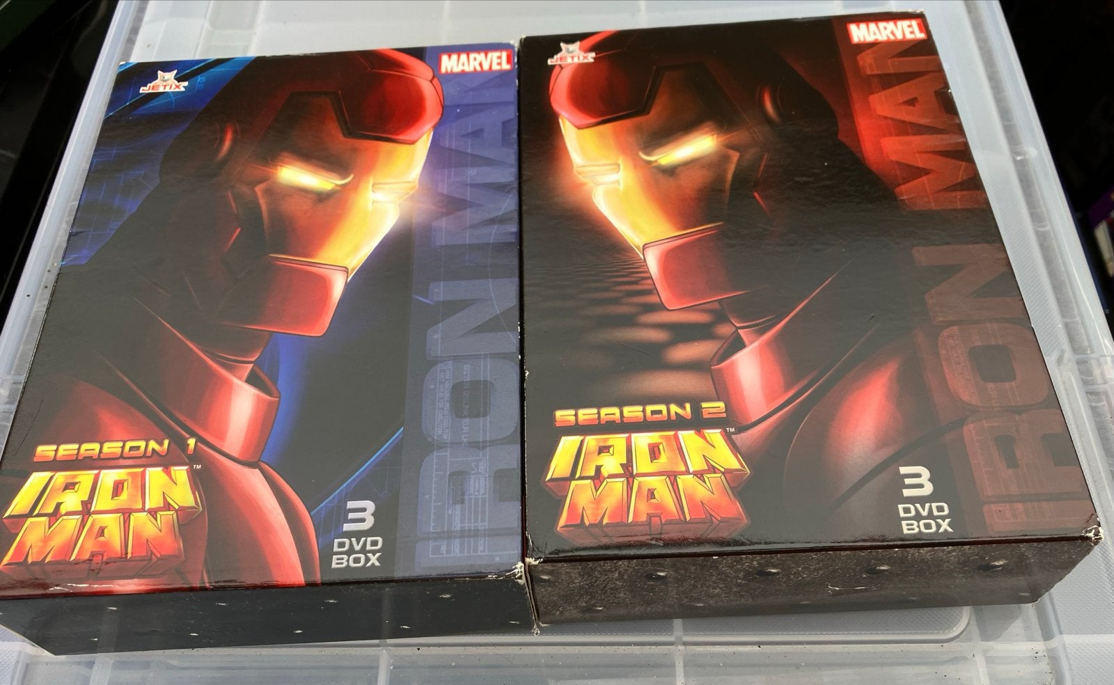 Iron Man - Seizoen 1 & 2 DVD Boxset (Marvel Jetix), Serie, Amerikaans, Ophalen of Verzenden, Zo goed als nieuw