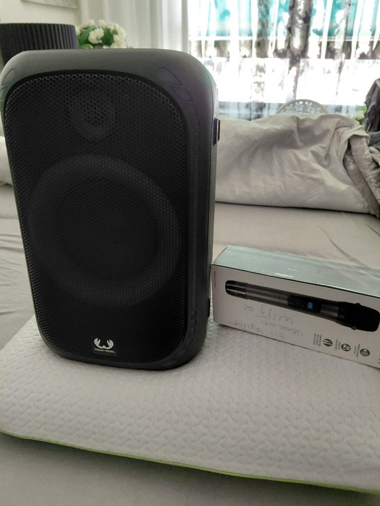 Disco box met microfoon, Ophalen, Complete set