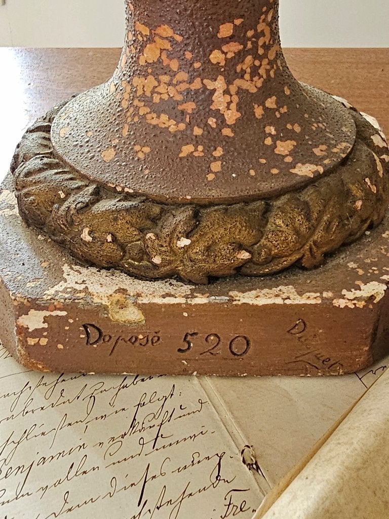 2 antieke Franse urn vazen / urnen potten vaas * gemerkt, Ophalen of Verzenden