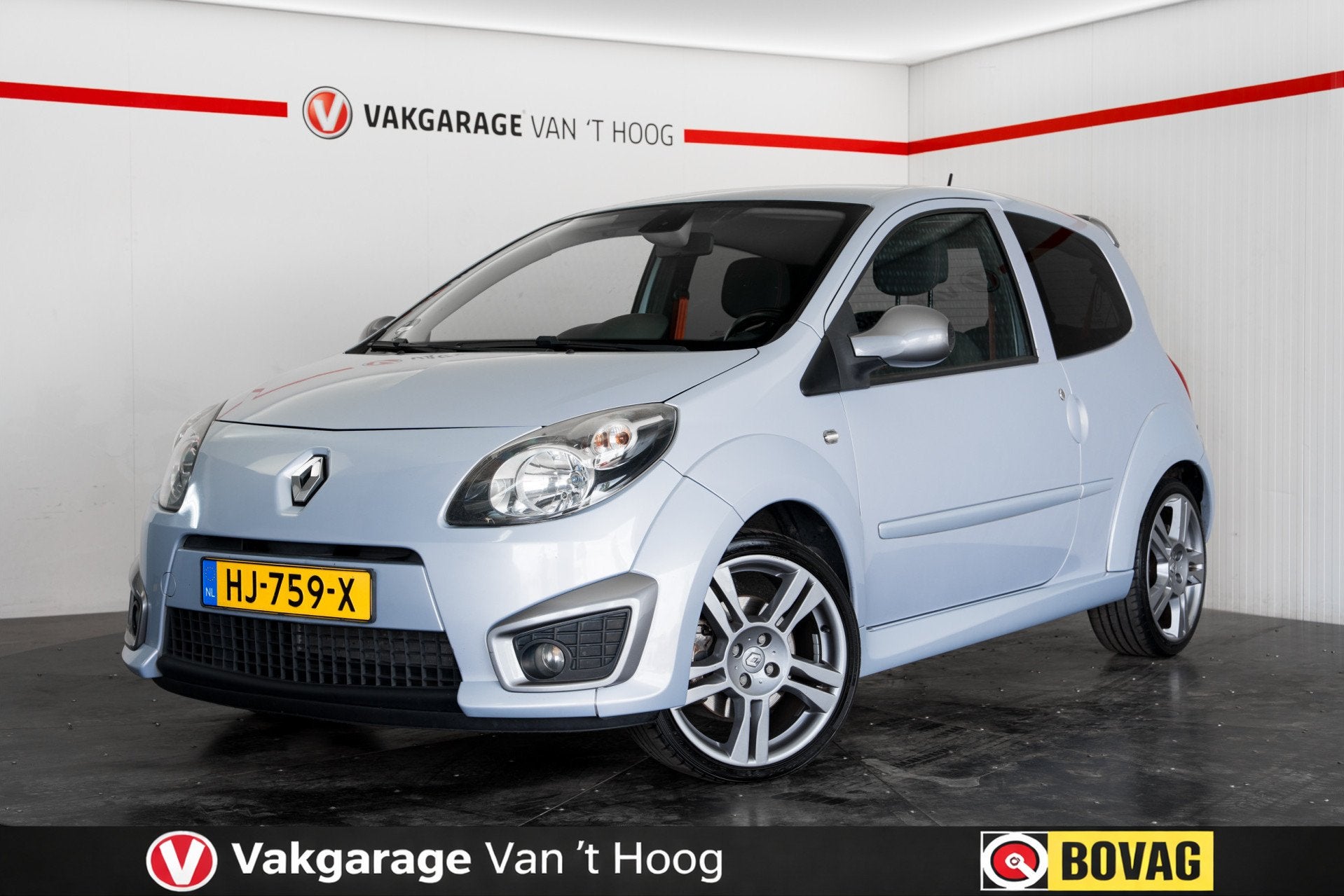 Renault Twingo 1.6 16V RS 131pk! Airco! (bj 2010), Voorwielaandrijving, Zwart, 4 cilinders, 4 stoelen