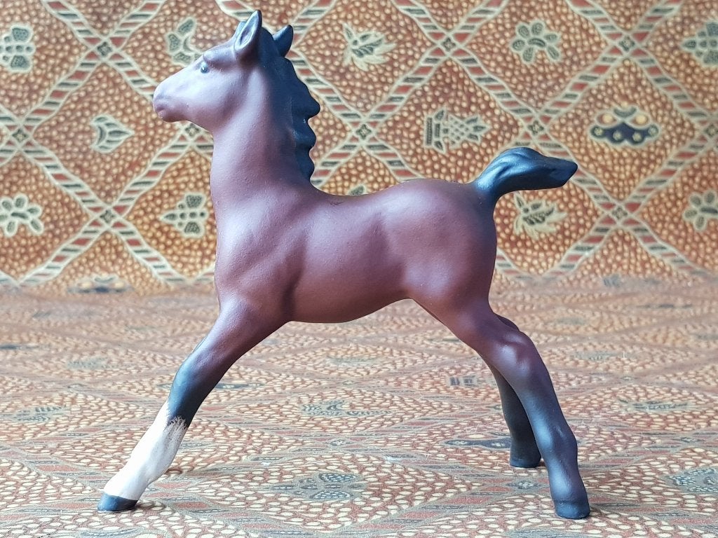 Mooi oud Beswick beeldje uit Engeland van een veulen 12,2 cm, Antiek en Kunst, Ophalen of Verzenden