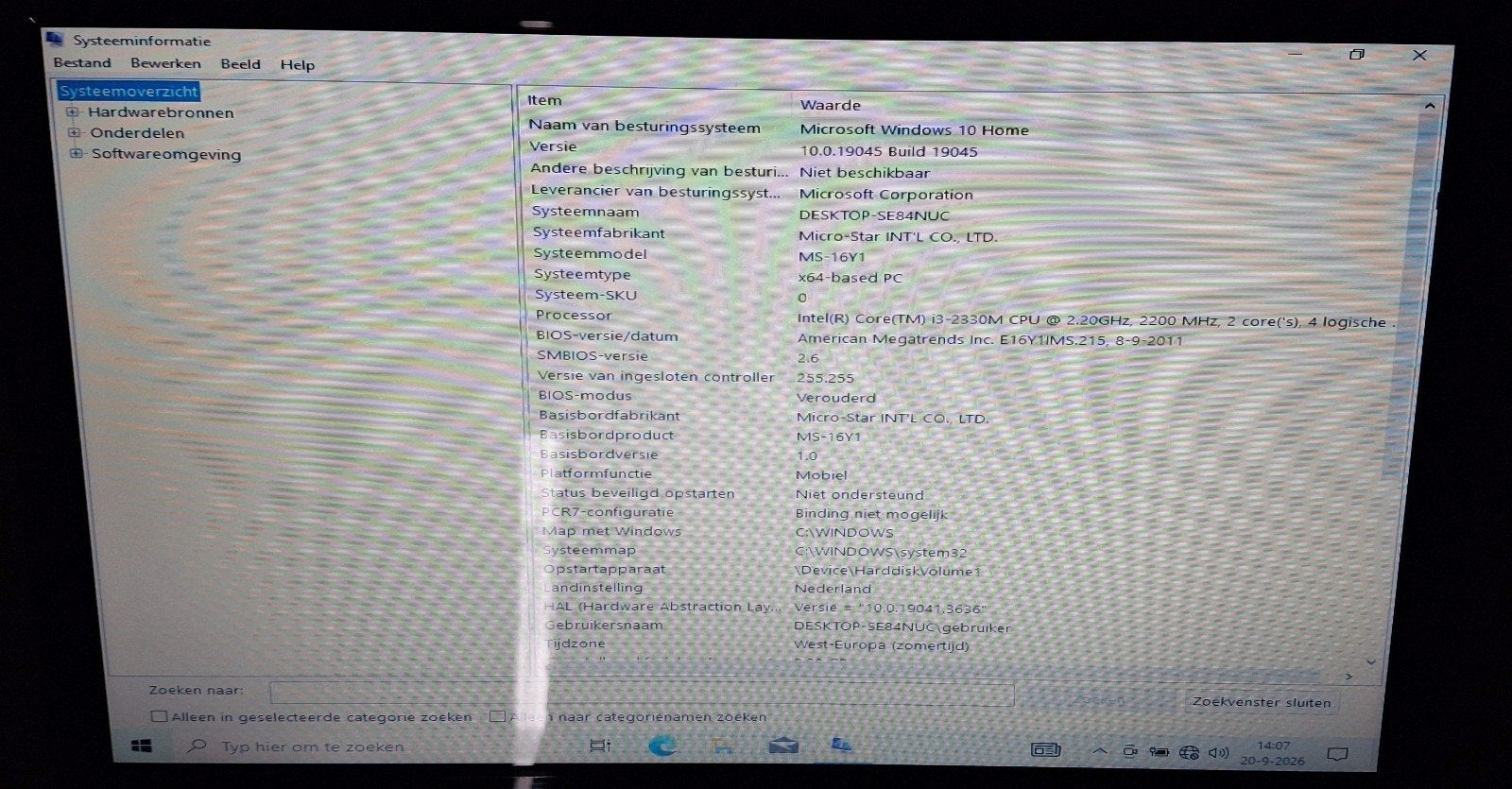 MSI Laptop - Windows 10, Ophalen, Gebruikt, 2 tot 3 Ghz, 8 GB