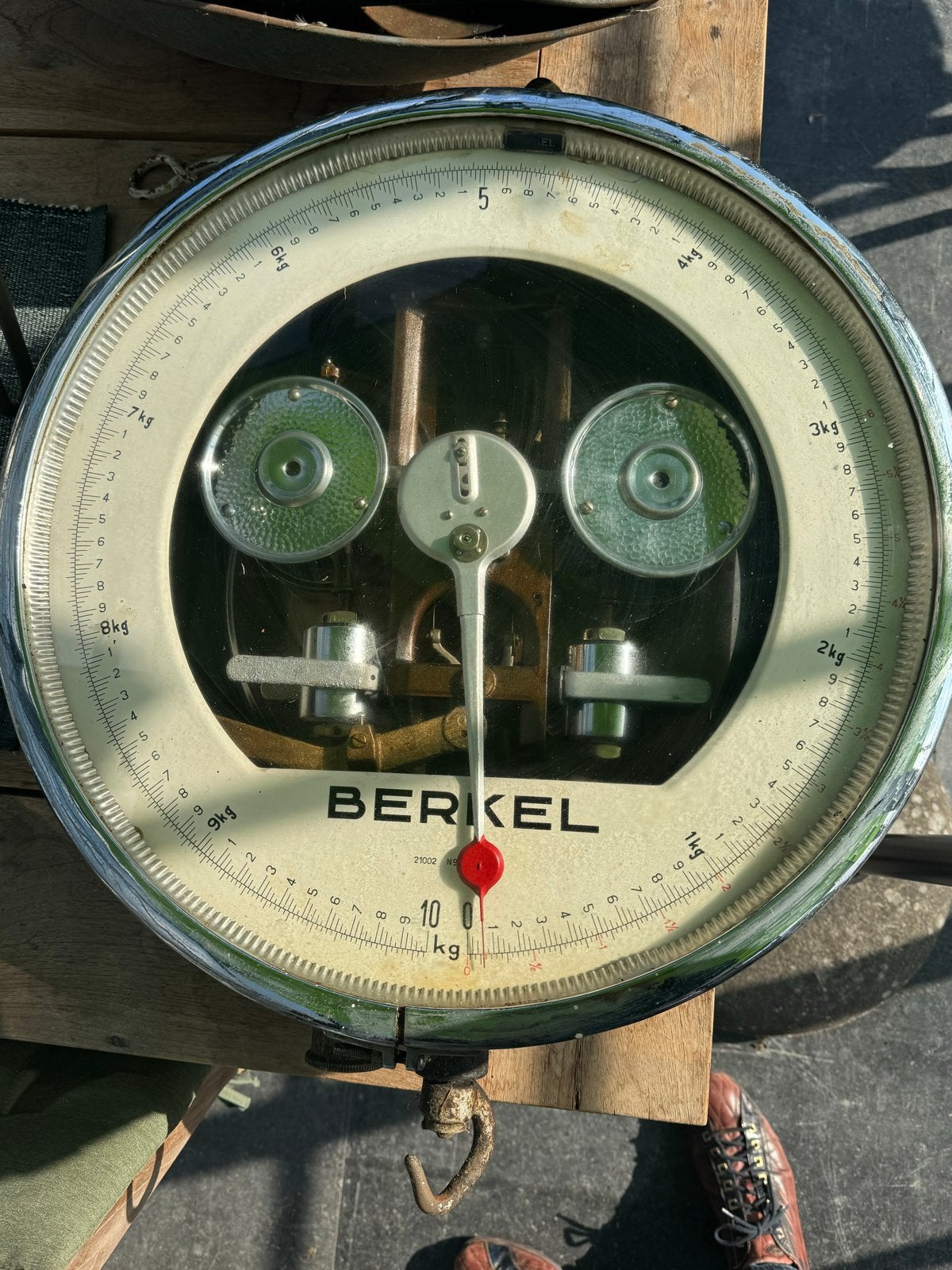 Vintage Berkel Weegschaal - Hangmodel tot 10 kg, Antiek en Kunst, Ophalen