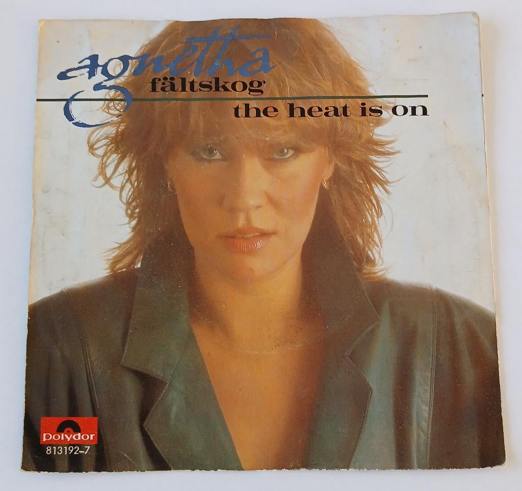 Agnetha Fältskog - The heat is on, Cd's en Dvd's, Vinyl Singles, Gebruikt, Single, Pop, Ophalen of Verzenden