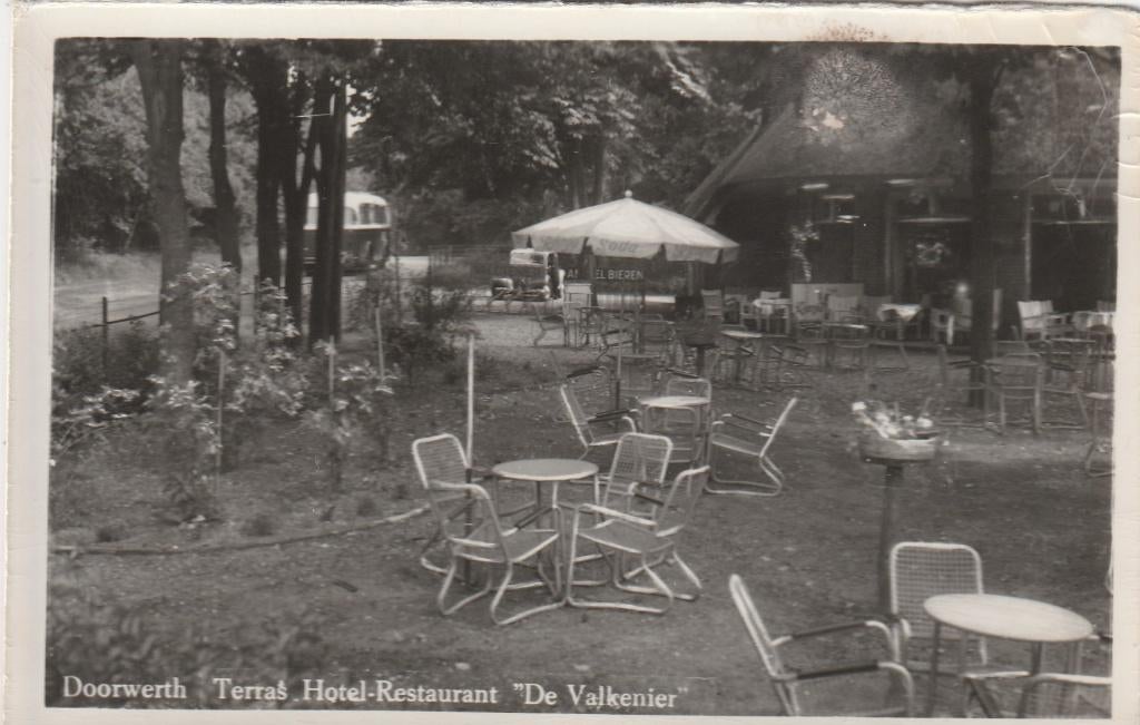 doorwerth- terras de valkenier, Ophalen of Verzenden, 1940 tot 1960, Gelderland