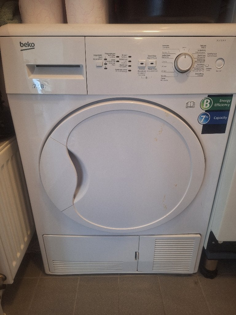 Droger, Witgoed en Apparatuur, Wasdrogers, Ophalen, 6 tot 8 kg, Gebruikt, Voorlader