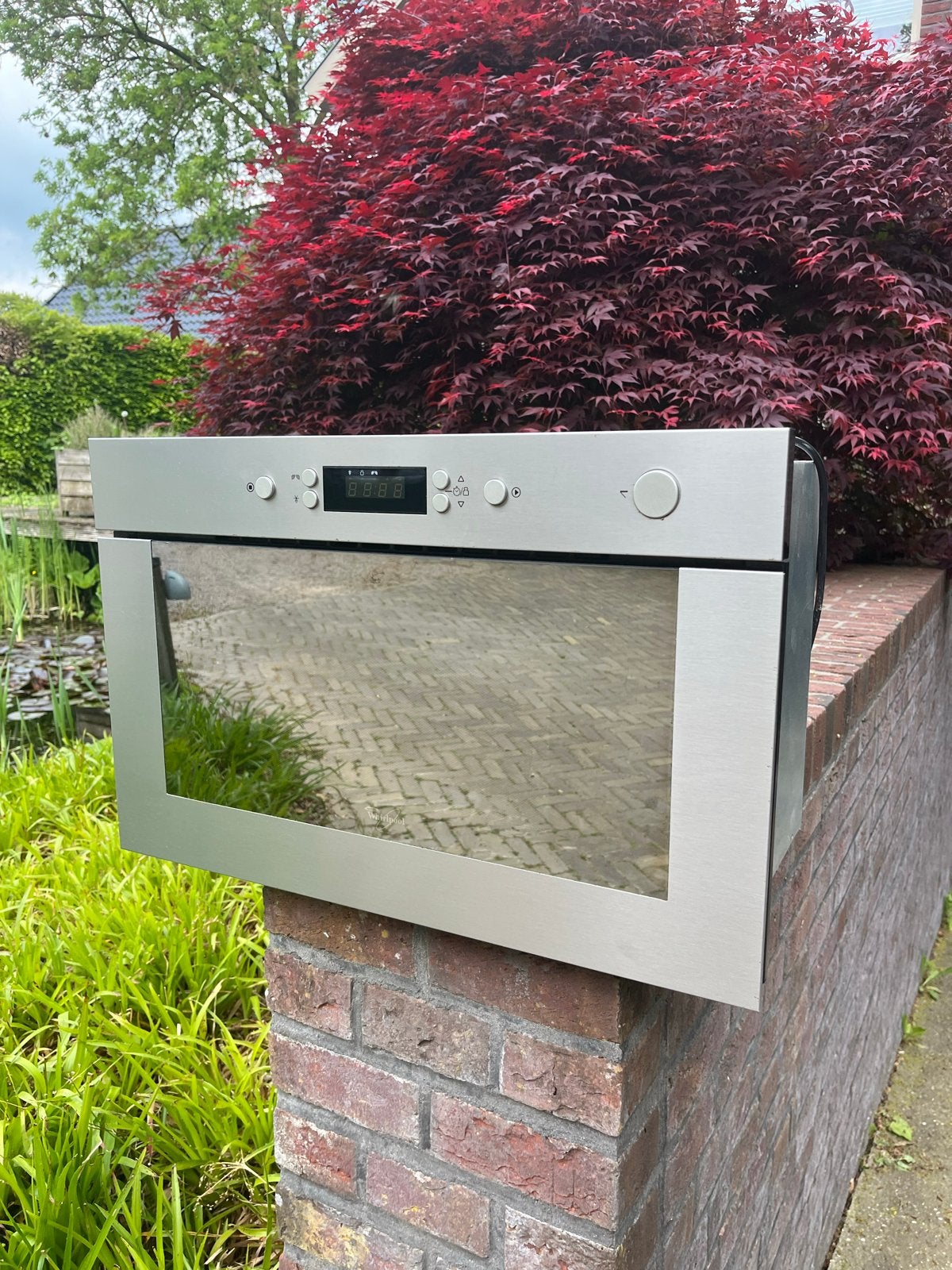 Whirlpool AMW 496/IX Combimagnetron - Inbouw, Ophalen, Combimagnetron, 60 cm of meer, Grill
