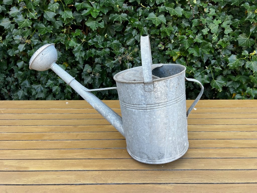 Zinken Gieter - Inclusief Broes - 10 Liter, Tuin en Terras, Gieters, Ophalen, Gebruikt, Metaal