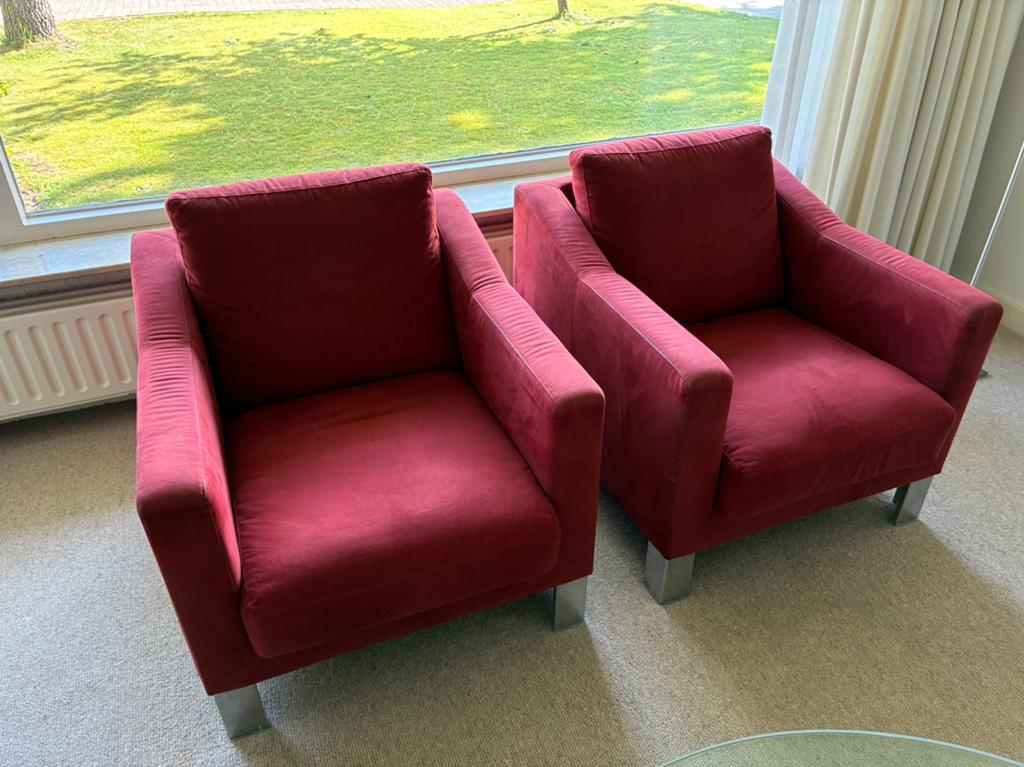 Leolux fauteuils, Huis en Inrichting, Fauteuils, Ophalen, Gebruikt, 75 tot 100 cm, 50 tot 75 cm