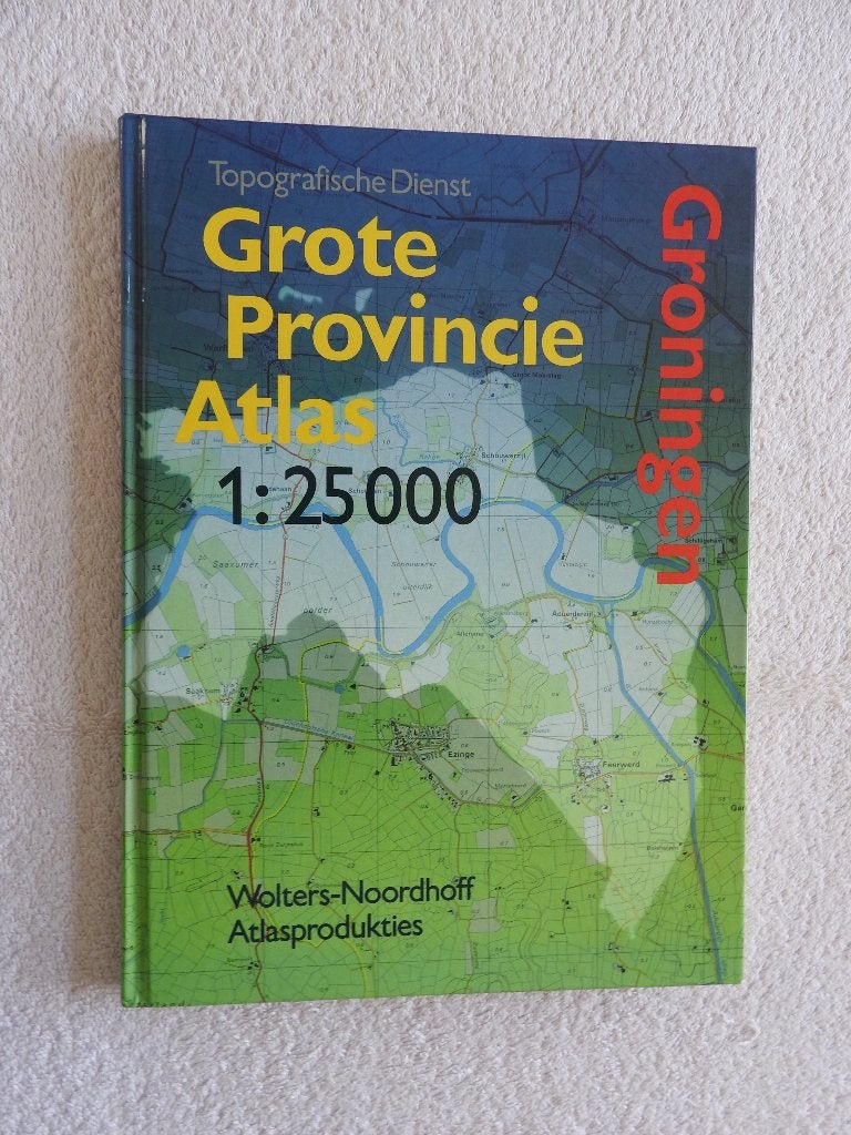 Grote Provincie Atlas 1: 25000 - Groningen, Boeken, Ophalen of Verzenden, 1800 tot 2000, Nederland, Landkaart
