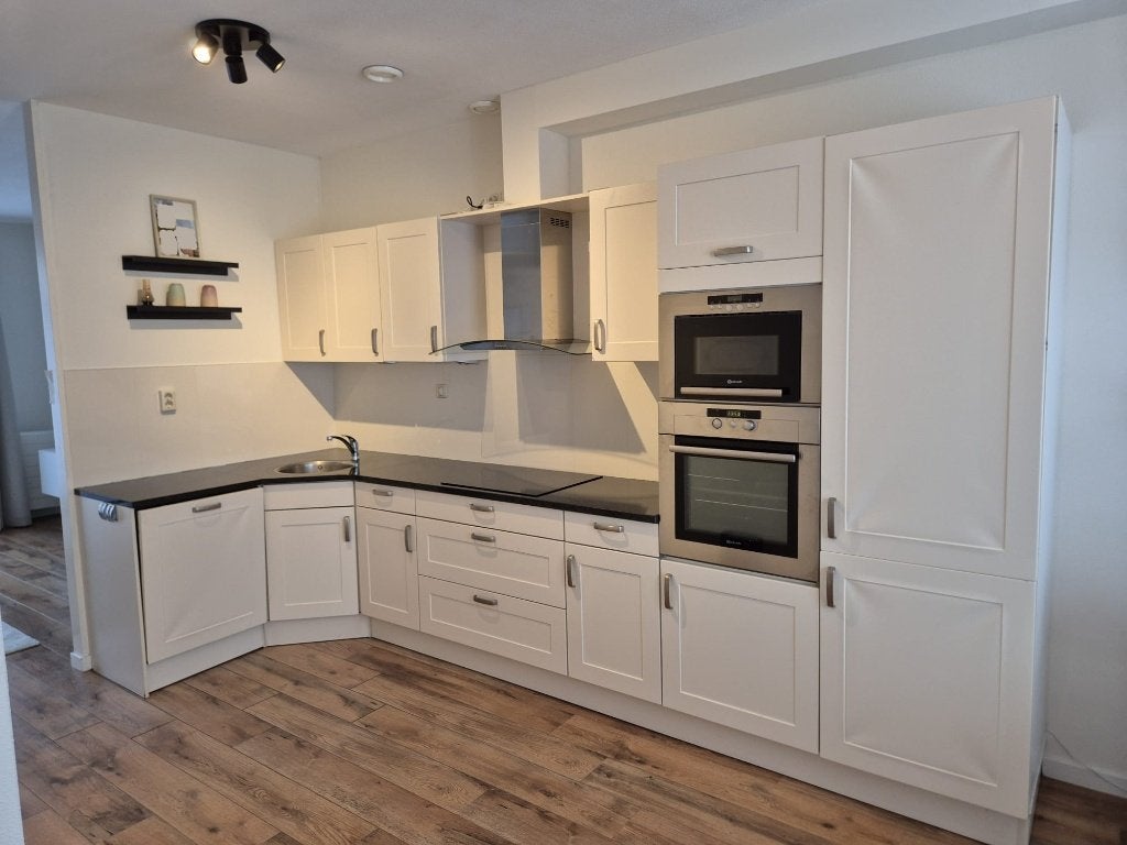 Complete Keuken incl Luxe Stenen Werkblad Inbouwapparatuur, Huis en Inrichting, Ophalen, Gebruikt, Hoekkeuken, Graniet of Steen