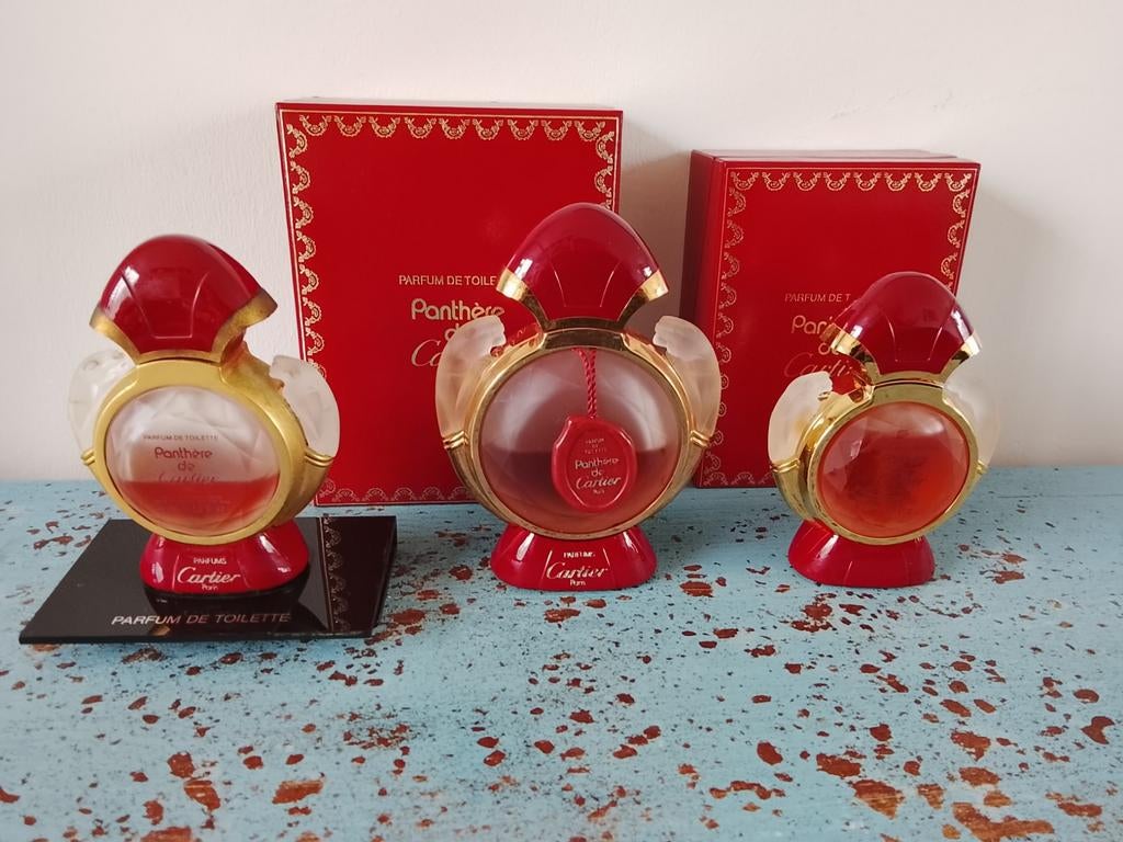 Panthere de Cartier vintage parfum collectie, Verzamelen, Parfumverzamelingen, Ophalen of Verzenden, Zo goed als nieuw, Parfumfles