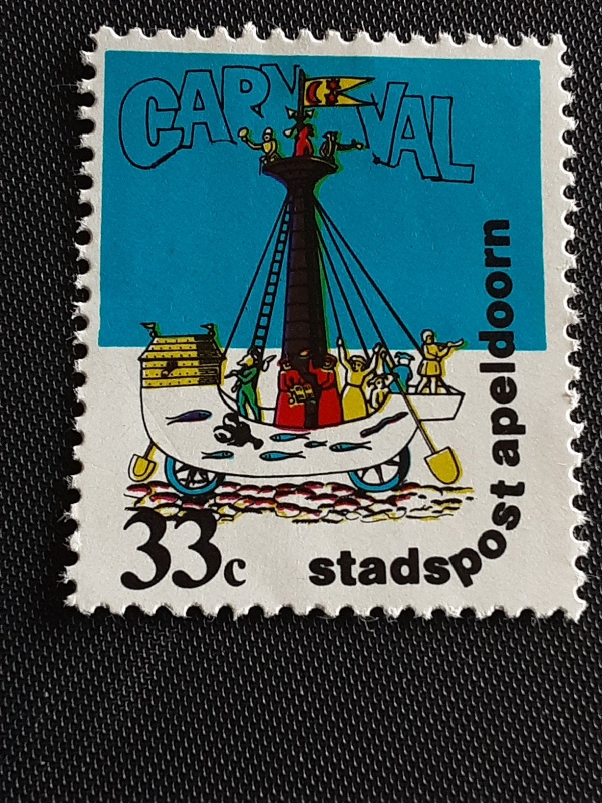 Stadspost Apeldoorn.  Carnaval De Schuit 33ct  ( pf), Ophalen of Verzenden