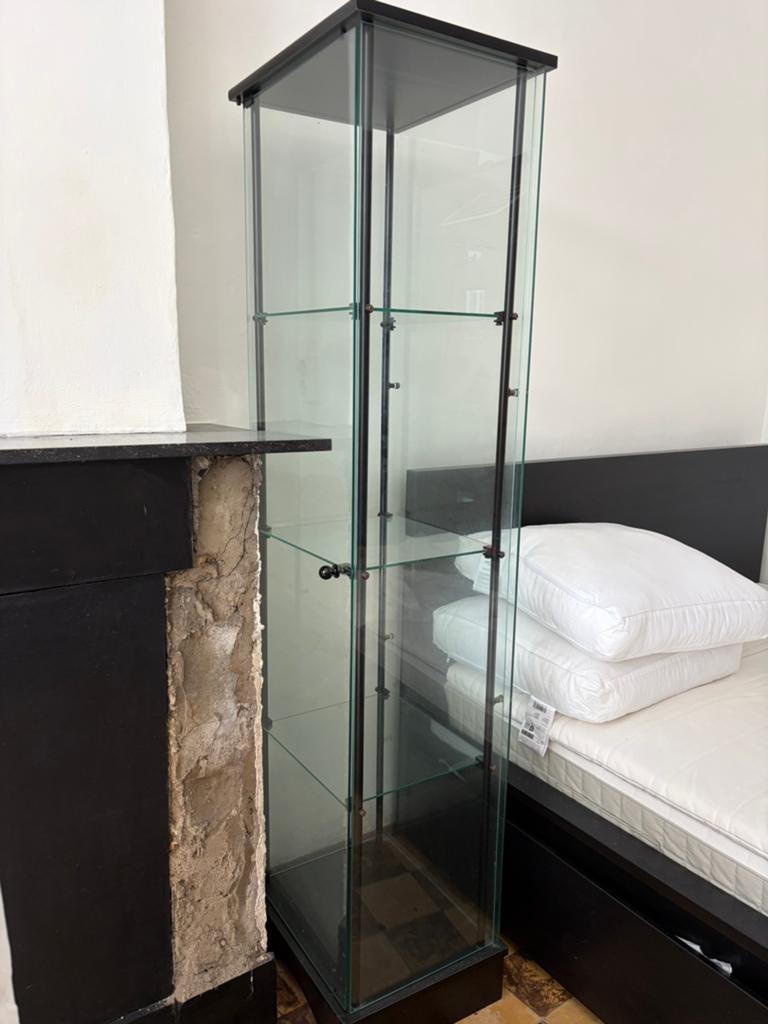 Vitrinekast, Ophalen, Gebruikt, 50 tot 100 cm, Glas
