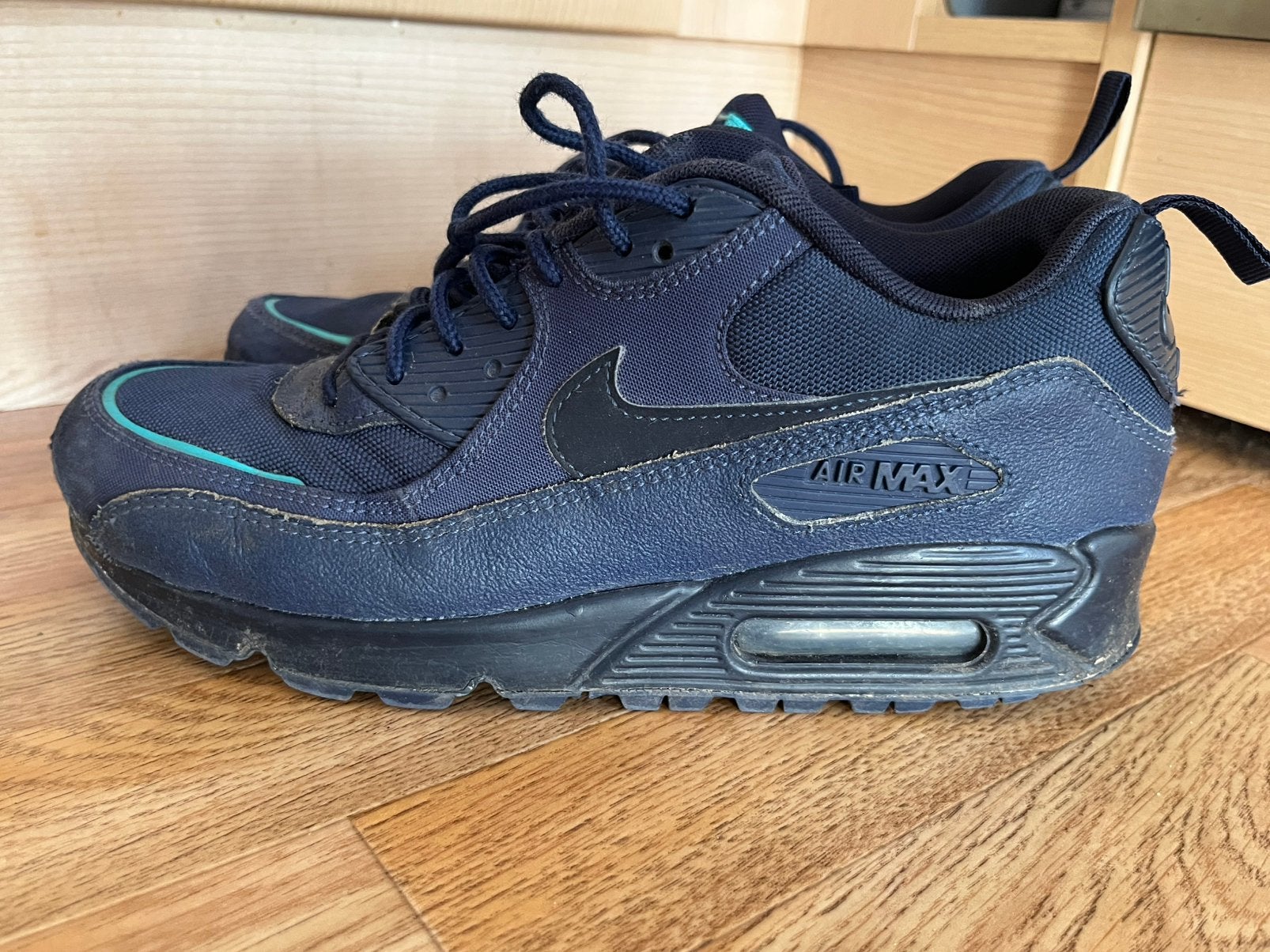 Nike Air Max 90 Surplus Navy maat 41, Kleding | Heren, Blauw, Ophalen of Verzenden, Sneakers of Gympen, Gedragen